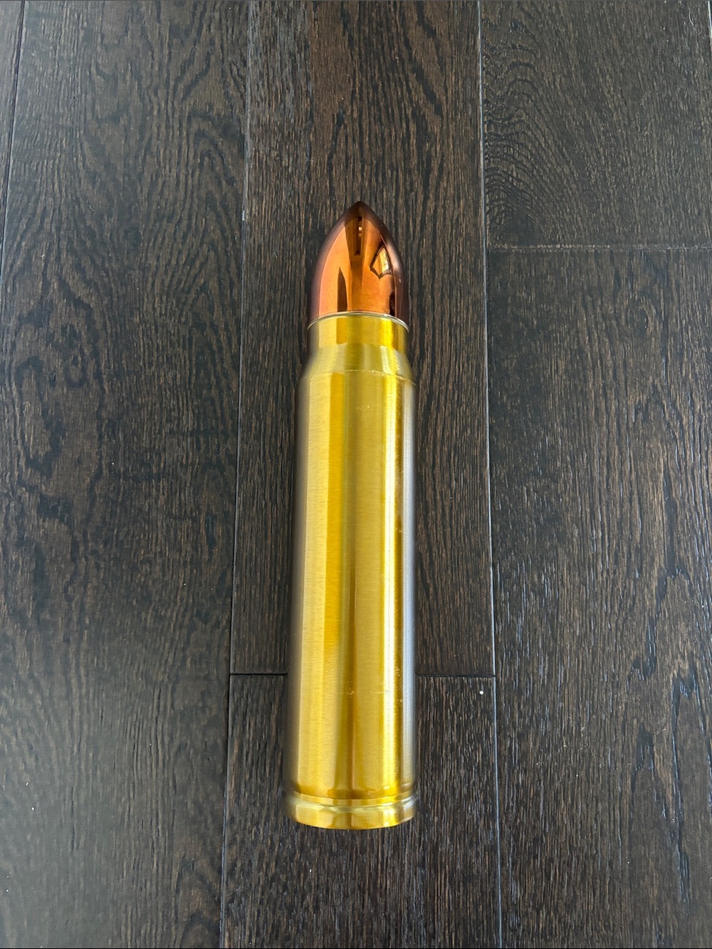 Gold Bullet-Shaped Thermos